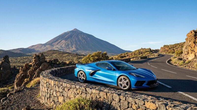 Prueba de Conducción del Chevrolet Corvette C8 en Tenerife