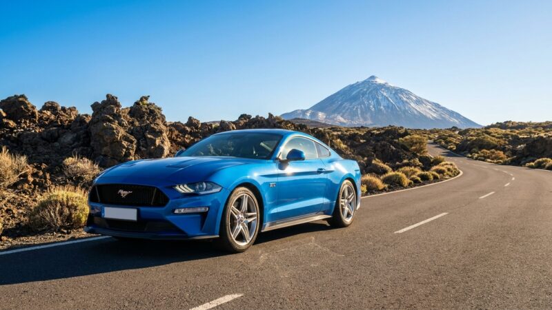 Prueba de conducción del Ford Mustang en Tenerife: En la carretera