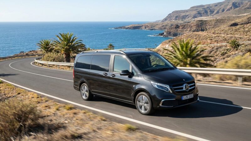 Prueba de conducción del Mercedes-Benz Clase V en Tenerife